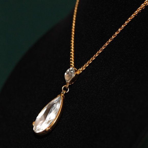 Gold Plated Tear-Drop Necklace (GN0001) - Picture 11 of 11